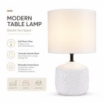2024 New Beige Base Ceramic Table Lamp - Cozy Ambient Bedside Night Light for Home Decor