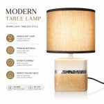 2024 New Arrival Tricolor Ceramic Table Lamp - White, Yellow & Gold Rim JiLian Factory Direct