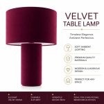 2024 New Festive All-Red Ceramic Table Lamp - Premium Elegant Bedside Light Factory Direct