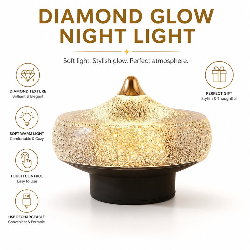1780015109642-6-2026______________________________.jpg 2026 New JiLian Sparkling Diamond Night Light - Starry Sky Projector Lamp Romantic Gift for Kids - Image 1