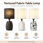 2026 JiLian New Nepal Textured Fabric Table Lamp - Ambient Bedside Desk Light (Wholesale 36pcs Min)