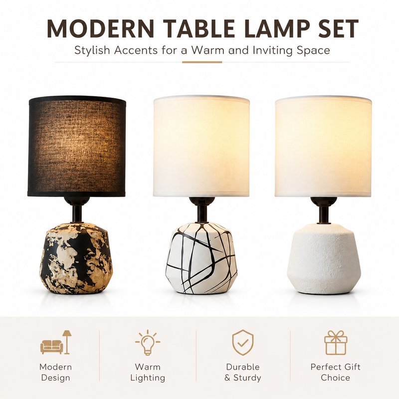 1780015109644-6-2026____________________________.jpg 2026 JiLian New Ink Splash Art Decorative Table Lamp - Modern Minimalist Home Decor Desk Light - Image 1