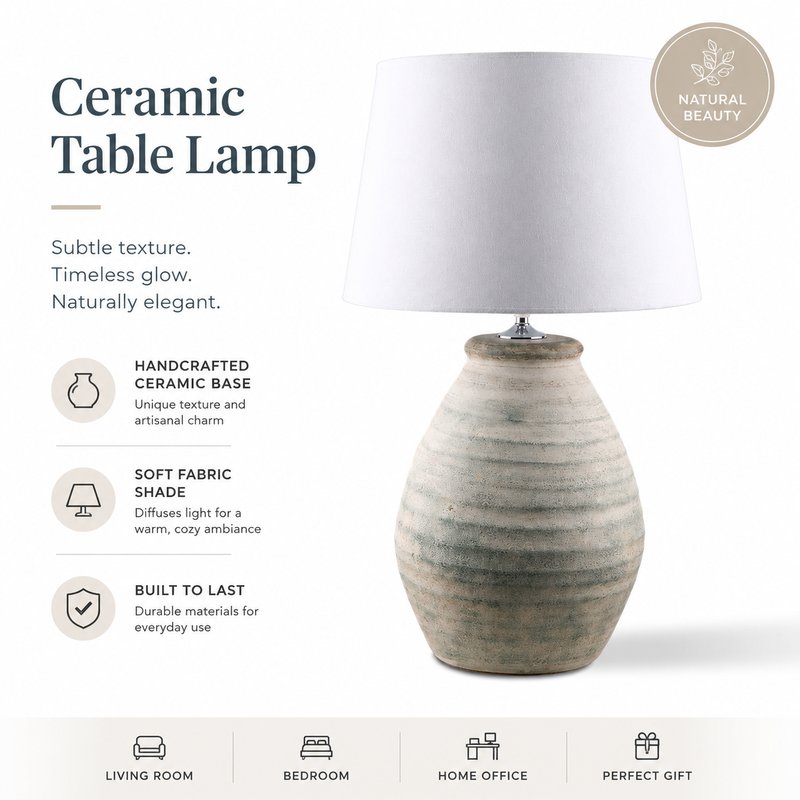 1780015109647-6-JL2025_____________________________________JL_LAMP.jpg JL 2025 New Hand-Thrown Ceramic Table Lamp - Bedroom Bedside Light Hotel Supplies JL LAMP Factory Direct - Image 1