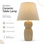 JL 2025 New Wabi-Sabi Ceramic Table Lamp - Bedroom Bedside Lighting Hotel Supplies