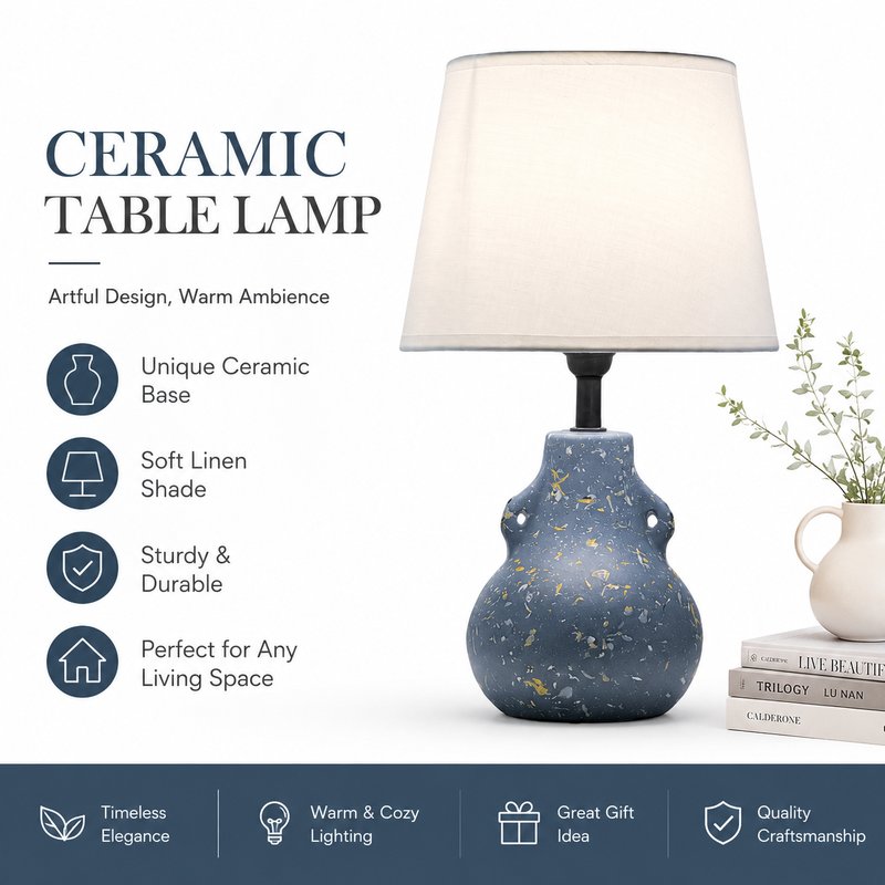 1780015109655-6-JL24-303_______________________.jpg JL24-303 Minimalist Series Ceramic Table Lamp - JiLian Bedroom Bedside Desk Light Factory Direct - Image 1