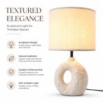 JL24-44 New Minimalist Series Ceramic Table Lamp - JiLian Factory Wholesale Bedside Night Light
