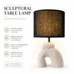 JL24-47 New Minimalist Series Ceramic Table Lamp - JiLian Factory Wholesale Bedside Night Light