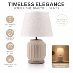 JL JiLian New Minimalist Ceramic Table Lamp JL24-647 - Bedroom Bedside Desk Light (48pcs/Ctn Wholesale)