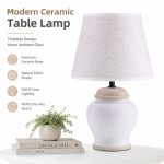 JL JiLian New Minimalist Ceramic Table Lamp JL24-648 - Bedroom Bedside Desk Light (48pcs/Ctn Wholesale)
