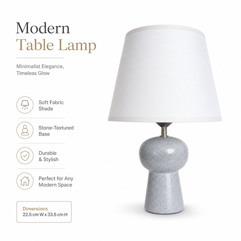 1780015109713-6-JL_________JL24-803___________48pcs__.jpg JL JiLian New Nordic Style Ceramic Table Lamp JL24-803 - Bedroom Bedside Desk Light (48pcs/Ctn Wholesale) - Image 1