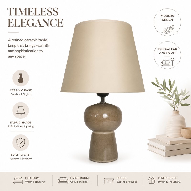 1780015109713-6-JL_________JL24-808___________48pcs__.jpg JL JiLian New Nordic Style Ceramic Table Lamp JL24-808 - Bedroom Bedside Desk Light (48pcs/Ctn Wholesale) - Image 1