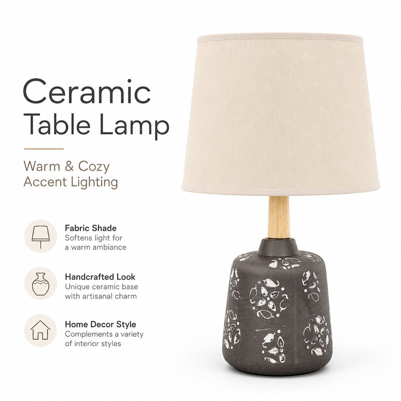 1780015109733-6-____________________.jpg Modern Vintage Solid Wood & Ceramic Table Lamp - Creative Energy Saving Decorative Desk Light - Image 1