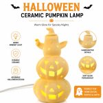 New Halloween Jack-O'-Lantern Decorative Light - Hollow Out Large Pumpkin Scene Prop Night Light