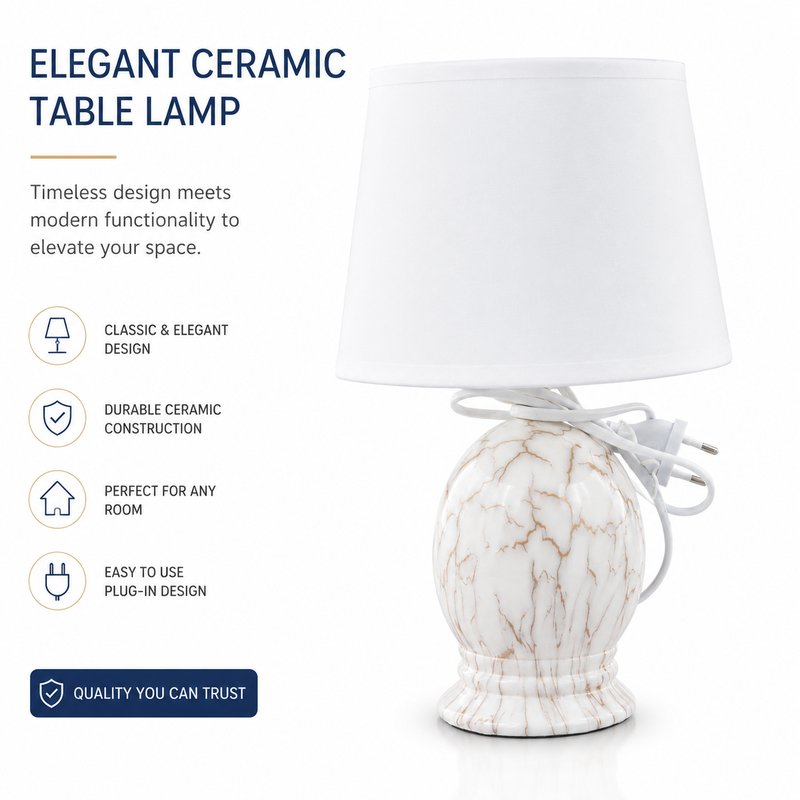 1780015109820-6-__________________.jpg Premium Quality Ceramic Table Lamp - Bulk Supply Commercial Bedside Desk Light Factory Direct - Image 1