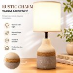 American Bedroom Bedside Table Lamp - Creative Personalized Handmade Hemp Rope Decorative Light