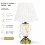 Light Luxury Italian Style Ceramic Table Lamp - Modern European American Desk Light