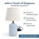Fabric Lampshade Ceramic Table Lamp Manufacturer - 2023 New Arrival Bedside Desk Light