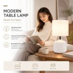 2024 New Beige Base Ceramic Table Lamp - Cozy Ambient Bedside Night Light for Home Decor - Image 2