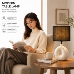 JL24-35 New Minimalist Series Ceramic Table Lamp - JiLian Factory Wholesale Bedside Night Light - Image 2