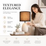 JL24-39 New Minimalist Series Ceramic Table Lamp - JiLian Factory Wholesale Bedside Night Light - Image 2