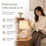 JL24-44 New Minimalist Series Ceramic Table Lamp - JiLian Factory Wholesale Bedside Night Light - Image 2