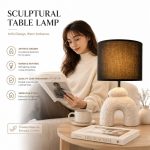 JL24-47 New Minimalist Series Ceramic Table Lamp - JiLian Factory Wholesale Bedside Night Light - Image 2