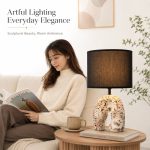 JL24-65 New Minimalist Mottled Red Series Table Lamp - JiLian Factory Wholesale Bedside Desk Light - Image 2