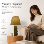 JLlamp New Wabi-Sabi Ceramic Table Lamp - Bedside Desk Light Hotel Decor Supplies (36pcs Minimum) - Image 2