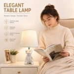 JLlamp New Wabi-Sabi Cute Animal Ceramic Table Lamp - Bedside Hotel Decor Light (36pcs Minimum) - Image 2