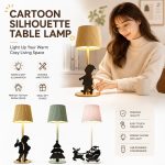 JL New Cartoon Silhouette Magnetic Charging Table Lamp - Ambient Crystal Night Light - Image 2