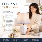 JL JiLian New Minimalist Ceramic Table Lamp JL24-628 - Bedroom Bedside Desk Light (48pcs/Ctn Wholesale) - Image 2