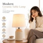JL JiLian New Minimalist Ceramic Table Lamp JL24-638 - Bedroom Bedside Desk Light (48pcs/Ctn Wholesale) - Image 2