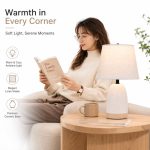 JL JiLian New Minimalist Ceramic Table Lamp JL24-639 - Bedroom Bedside Desk Light (48pcs/Ctn Wholesale) - Image 2