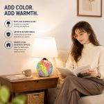 Oil Painting Style Colorful Ceramic Table Lamp - High Visual Impact Art Desk Lamp Factory Direct - Image 2