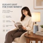 Nordic Fashion Black Ceramic Table Lamp - Art Fabric Shade Bedside Desk Light Factory Direct - Image 2