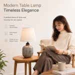 Micro-Art Pastoral Ceramic Table Lamp - Ikea Style Cozy Bedroom Bedside Practical Desk Light - Image 2