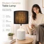 Modern Creative Ceramic Table Lamp - Luxury Hotel Model Room Decorative Bedside Desk Light - Image 2