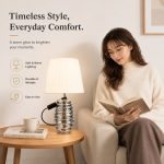 Light Luxury Ceramic Table Lamp Series - Modern Bedroom Bedside Desk Night Light (48pcs/Ctn Wholesale) - Image 2