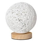 Nordic Rattan Ball LED Night Light, Dimmable USB Bedside Table Lamp, Starry Eye-Caring Decor Gift for Bedroom Homestay - Image 5