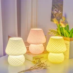 Wholesale Retro Ins Mushroom Lamp, Creative Bedroom Sleep Night Light, Decorative Bedside Table Lamp for Study Homestay Home Decoration