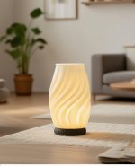 Nordic 3D Printed Bedside Table Lamp, Creative Hydroponic Flower Arrangement Decor Lamp, USB Ambience Night Light for Bedroom - Image 4